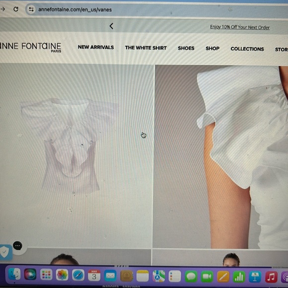 Anne Fontaine halter blouse - Picture 2 of 10